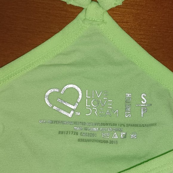New Sport Bra Top Live Love Dream - Picture 4 of 4
